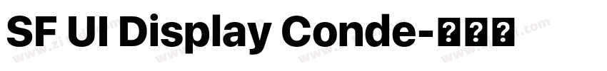 SF UI Display Conde字体转换